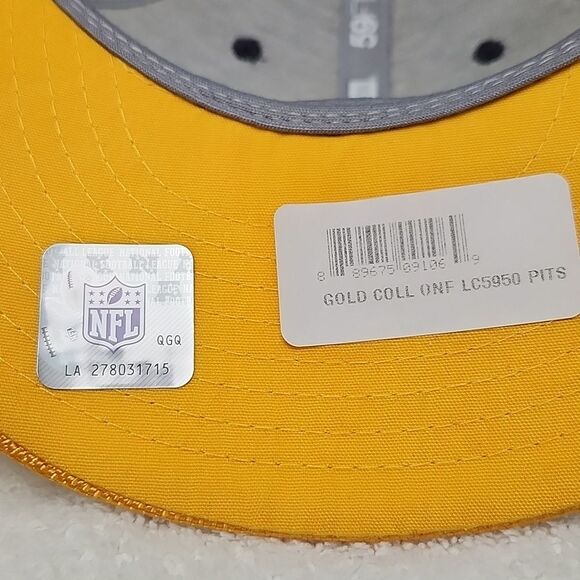New Era 59FIFTY Pittsburgh Steelers 7 5/8 Fitted Hat - New - Picture 7 of 9